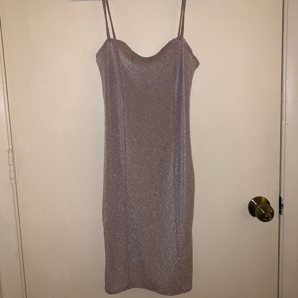 Pink-lilac sparkle dress